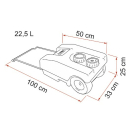 Fiamma Roll-Tank 23 W - Abwassertank 23L