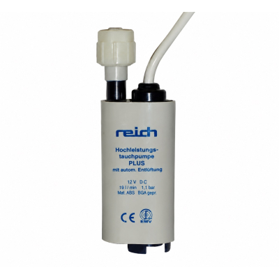 Reich Tauchpumpe Easy - 12 V - 19 Liter - 1,1 bar - mit Überwurfmutter