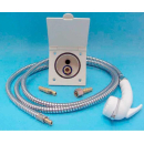 Wassersteckdose mit Dusche und 2 Meter Duschschlauch Set
