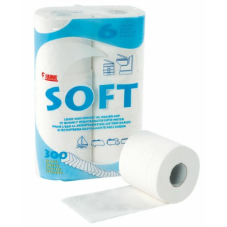 mit Toilettenpapier